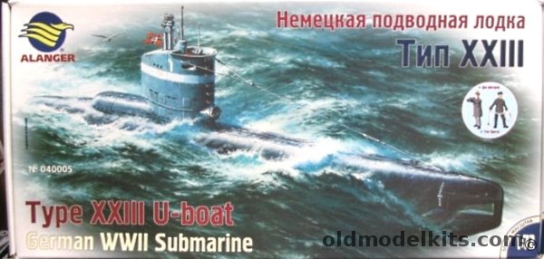 Alanger 1/72 Type XXIII German U-Boat, 040005 plastic model kit